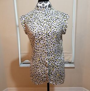 Liz Claiborne • Vibrant Cheetah Blouse